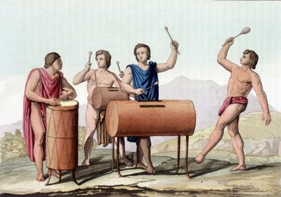 Musique des anciens Mexicains - dans « Le Costume Ancien et Moderne » - Giulio Ferrario