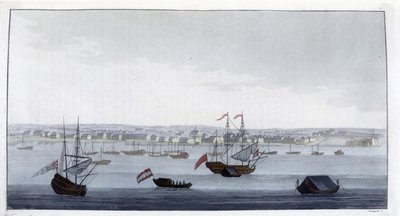 Vue de la ville de Paramaribo (Guyane) - Giulio Ferrario