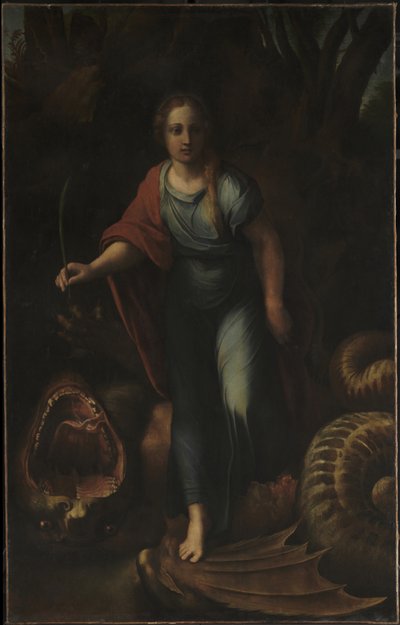 Sainte Marguerite - Giulio & Raffaello Sanzio (1483 1520) Romano
