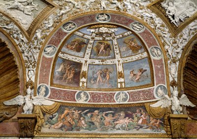 Camera delle Aquile, détail du plafond montrant une frise d