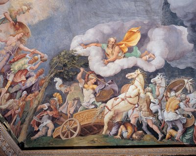 Diomède tuant Tydée, Phinée et Pandare - Giulio Romano