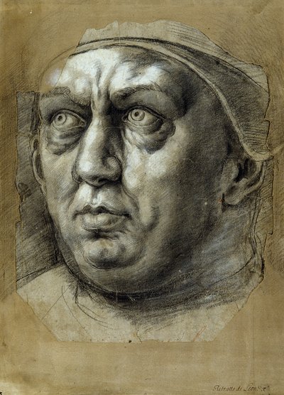 Tête du Pape Léon X - Giulio Romano