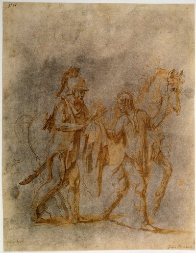 Saint Martin et un mendiant - Giulio Romano