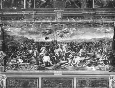 La bataille de Constantin, de la Sala di Costantino, Chambres de Raphaël - Giulio Romano