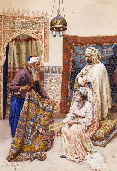 Le Vendeur de tapis - Giulio Rosati