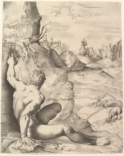 Jean-Baptiste dans le désert, vers 1545-1555 - Giulio Sanuto