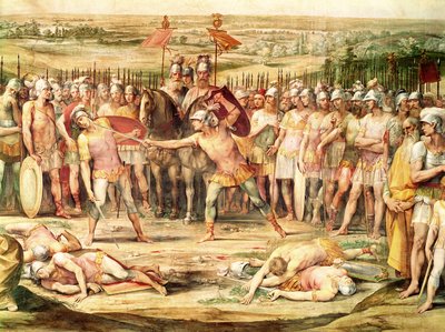 Bataille entre les Horaces et les Curiaces - Giuseppe Cesari