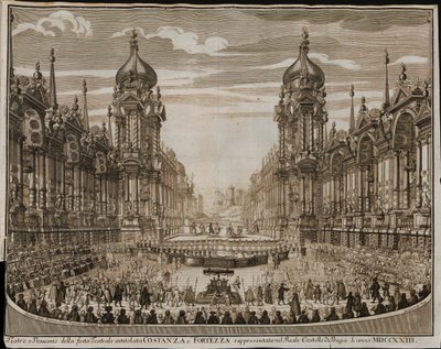 Opéra Costanza e fortezza au Château de Prague le 28 août - Giuseppe Bibiena