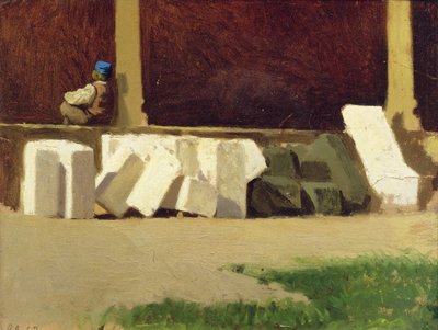 Le Cloître - Giuseppe Abbati