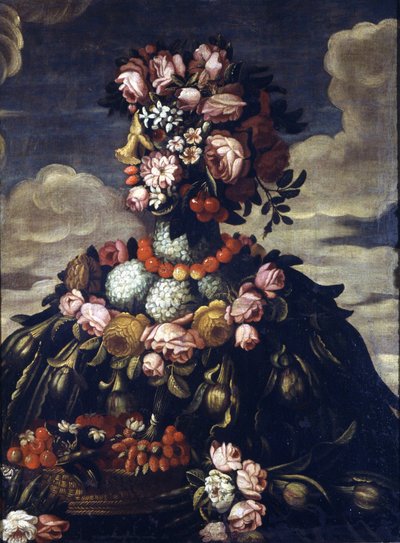 Giuseppe Arcimboldo (1527 - 1593). Printemps. Milan, Castello Sforzesco. - Giuseppe Arcimboldo
