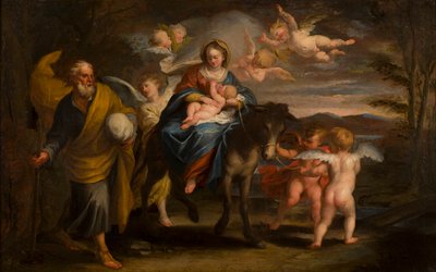La Fuite en Égypte, c.1608-57 - Giuseppe Badaracco