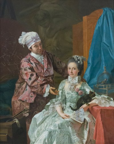 Autoportrait avec épouse - Giuseppe Baldrighi