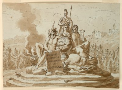 Monument sépulcral pour la poétesse Maria Maddalena Morelli - Giuseppe Barberi