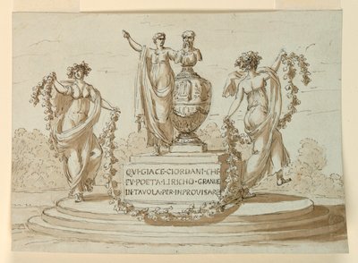 Monument sépulcral pour le poète Pietro Giodani - Giuseppe Barberi