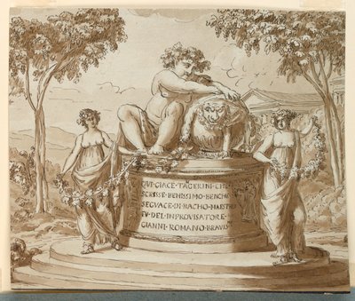 Monument sépulcral pour le poète Tagerini - Giuseppe Barberi
