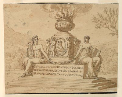 Monument sépulcral du philosophe Comte Alessandro Verri - Giuseppe Barberi