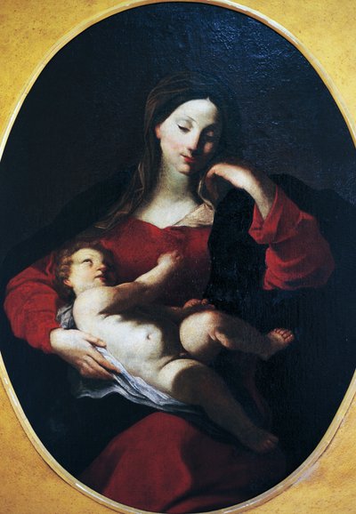 Madone avec enfant, par Giuseppe Bazzani (1690-1769) - Giuseppe Bazzani