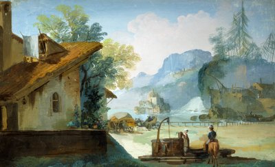 Servante au puits - Giuseppe Bernardino Bison