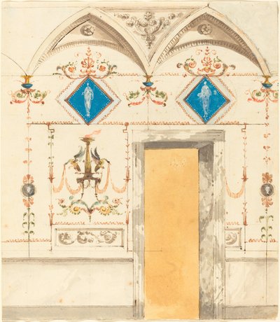 Décoration Murale Pompéienne - Giuseppe Bernardino Bison