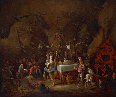 Réunion de sorcières, par Giuseppe Bernardino Bison (1762-1844), huile sur toile, Italie - Giuseppe Bernardino Bison