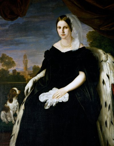 Portrait de la princesse Maria Antonia des Deux-Siciles - Giuseppe Bezzuoli