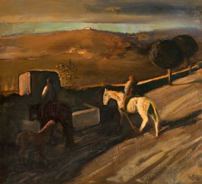 Cheval blanc à l