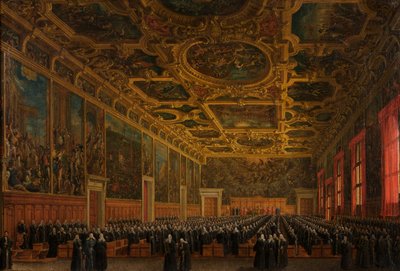 Le doge Morosini reçoit le bâton de commandement - Giuseppe Borsato