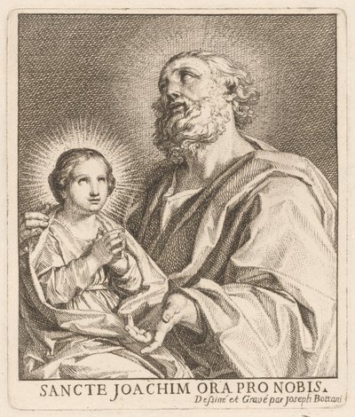 Saint Joachim et la Vierge Marie enfant - Giuseppe Bottani