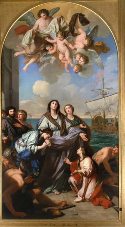 Sainte Paule de Rome part pour la Terre Sainte - Giuseppe Bottani
