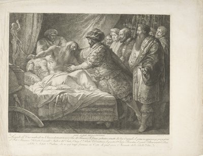 Le roi François Ier auprès de Léonard de Vinci mourant - Giuseppe Cades