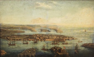 Vue du Grand Port, Marsamxett et La Valette - Giuseppe Caloriti