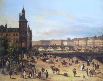 Le marché aux fleurs, la tour de l