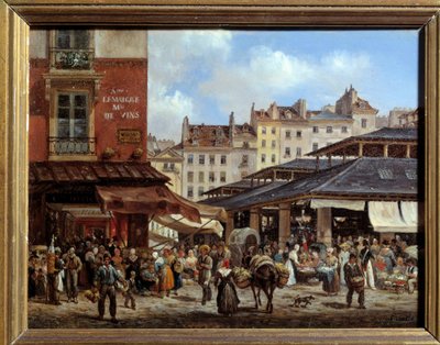 Vue des Halles à Paris - Giuseppe Canella
