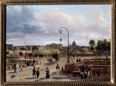 Vue de la Place Louis XVI (actuelle Place de la Concorde) - Giuseppe Canella