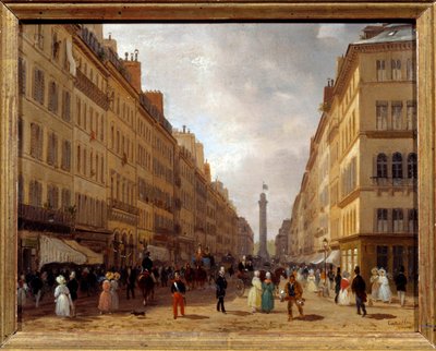 Vue de la rue de la Paix à Paris - Giuseppe Canella