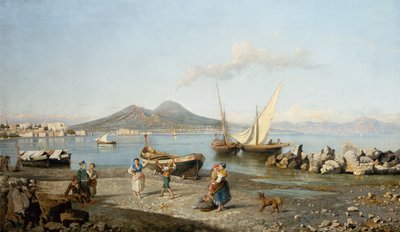 Vue de la baie de Naples - Giuseppe Carelli