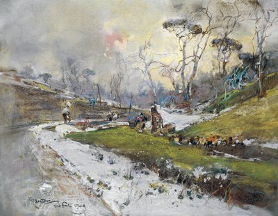 Paysage avec route - Giuseppe Casciaro
