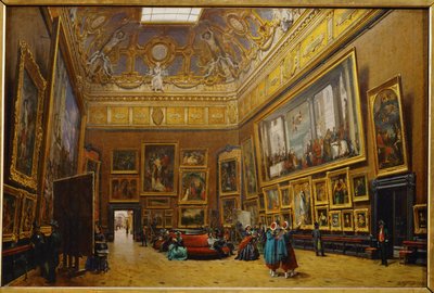 Le Salon Carre au Musee du Louvre … - Giuseppe Castiglione