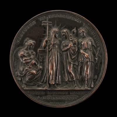 Allégorie du triomphe de la religion [verso] - Giuseppe Cerbara