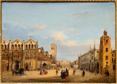 Place Trento et Trieste à Ferrare - Giuseppe Chittò Barucchi