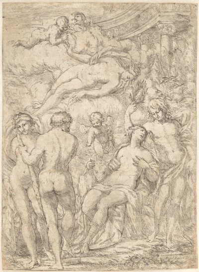 Allégorie avec des figures mythologiques - Giuseppe Diamantini