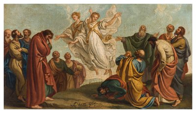 Giuseppe Diotti, Esquisse, Apparition des Anges aux Apôtres après l