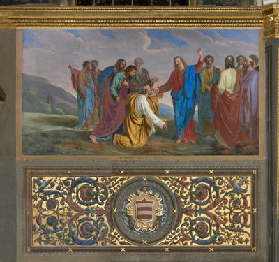 Presbytère, Giueppe Diotti, Remise des clés à Pierre 1834 - Giuseppe Diotti