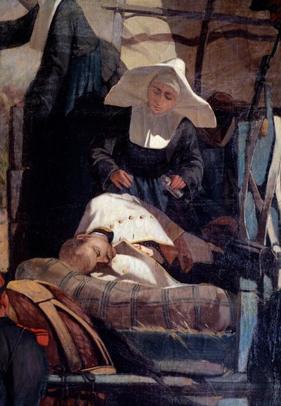 Camp militaire italien pendant la bataille de Magenta, 4 juin 1859 (détail) - Giuseppe Fattori