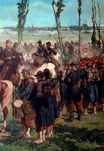 Le camp italien (détail de la bataille de Magenta en 1859) - Giuseppe Fattori
