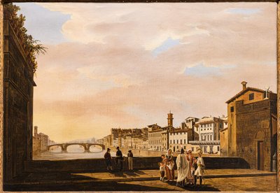 Vue depuis le Ponte Vecchio - Giuseppe Gherardi