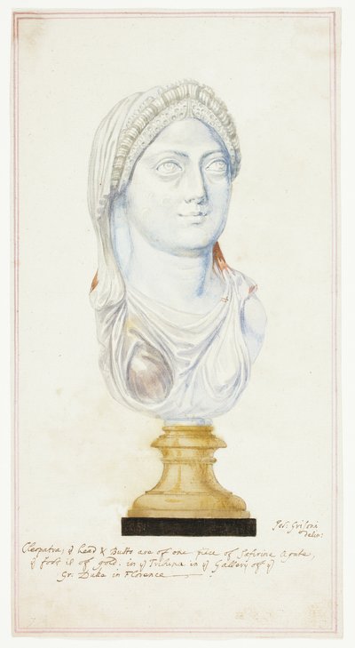 Tête de Cléopâtre en agate - Giuseppe Grisoni