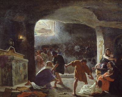 Les premiers chrétiens tués dans les catacombes - Giuseppe Mancinelli