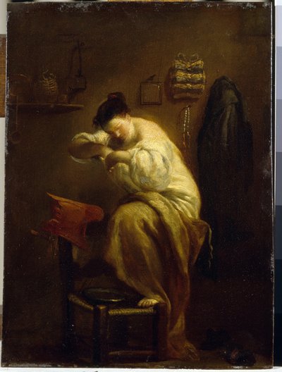 Femme à la recherche de puces - Giuseppe Maria Crespi