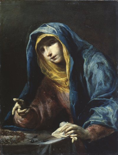 La Vierge avec les instruments de la Passion, vers 1730 - Giuseppe Maria Crespi